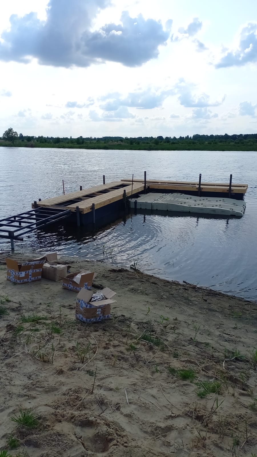 Понтонный причал 14 метров,   